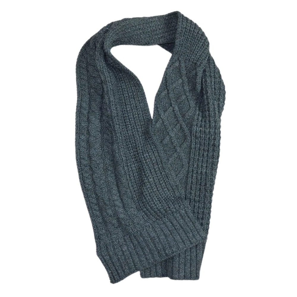 Steve Madden, Mens Knit Scarf, Dark Gray